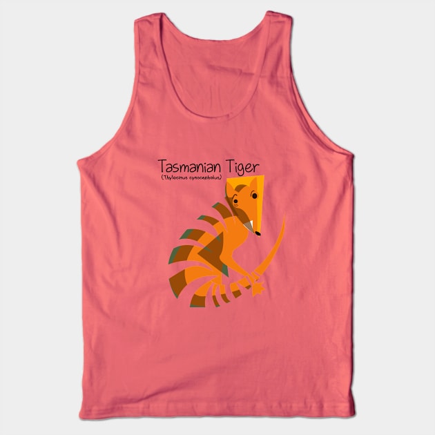 Mysterious Tasmanian Tiger Tank Top by belettelepink